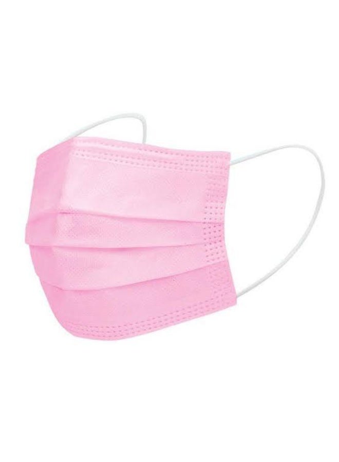 NAMA 3 layers Surgical Face Mask with Soft Elastic Ears for adult 50 peices PINK - Image 5